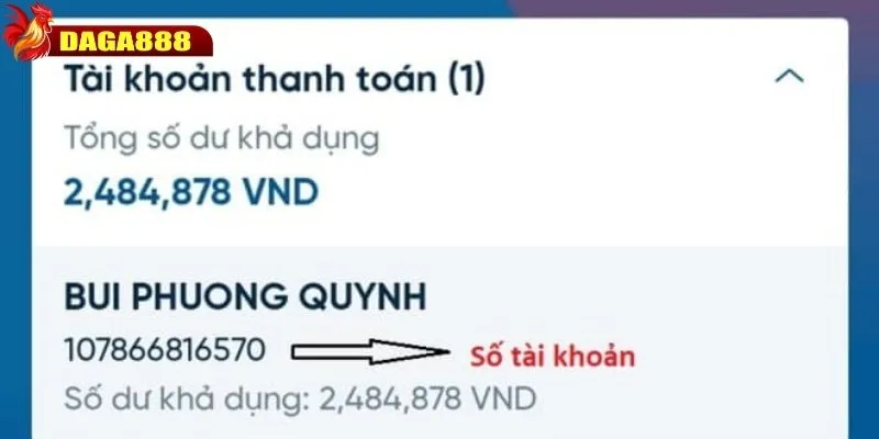 Kiểm tra thật kỹ càng tài khoản nhận tiền khi nạp